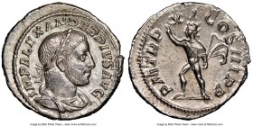 Severus Alexander (AD 222-235). AR denarius (20mm, 2.99 gm, 6h). NGC MS 5/5 - 4/5. Rome, AD 231. IMP SEV ALE-XAND AVG, laureate head of Severus Alexan...