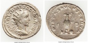 Herennius Etruscus (AD 250-251). AR antoninianus (22mm, 4.47 gm, 6h). VF. Rome, AD 250. Q HER ETR MES DECIVS NOB C, radiate, draped bust of Herennius ...