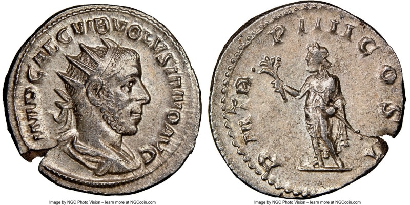 Volusian, (AD 251-253). AR antoninianus (22mm, 3.76 gm, 6h). NGC Choice AU 4/5 -...