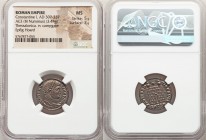 Constantine I the Great (AD 307-337). AE3 or BI nummus (19mm, 3.44 gm, 11h). NGC MS 5/5 - 3/5. Thessalonica, 1st officina, AD 326-328. CONSTAN-TINVS A...