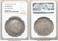 Ferdinand VII 8 Reales 1812 So-FJ AU Details (Obverse Repaired) NGC, Santiago mint, KM80.

HID09801242017

© 2020 Heritage Auctions | All Rights R...