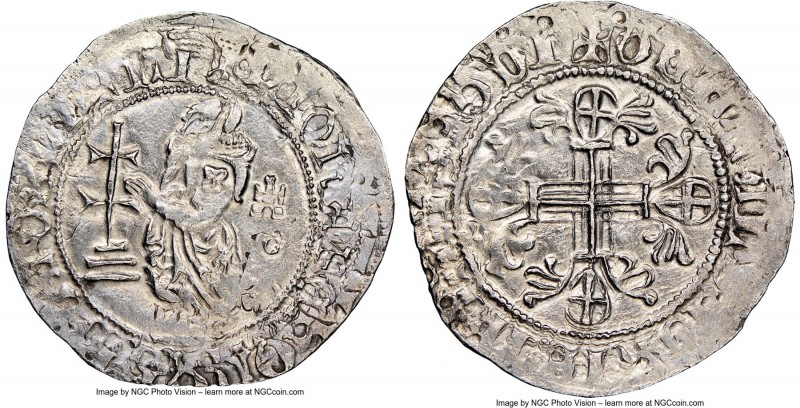 Knights of Rhodes. John-Ferdinand of Heredia Gigliato ND (1377-1396) AU58 NGC, S...