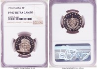 Republic Pair of Certified 3 Pesos 1992 NGC, 1) 3 Pesos - PR67 Ultra Cameo, KM346 2) 3 Pesos - MS67, KM346a Sold as is, no returns. 

HID09801242017...