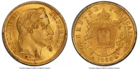 Napoleon III gold 20 Francs 1868-A MS64 PCGS, Paris mint, KM801.1. AGW 0.1867 oz. 

HID09801242017

© 2020 Heritage Auctions | All Rights Reserve