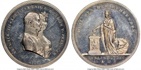 Prussia. Friedrich Wilhelm III silver "Royal Return to Berlin" 1809-Dated MS61 NGC, 28mm. Marienburg-3697. By DF Loos and A. Hoffmann. Commemorates th...
