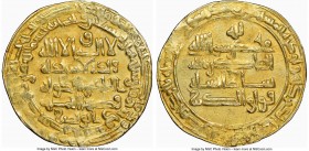 Buyid (Buwayhid). Baha' al-Dawla Abu Nasr (AH 379-403 / AD 989-1012) gold Dinar AH 398 (AD 1007/1008) AU Details (Cleaned) NGC, Suq al-Ahwaz mint, A-1...