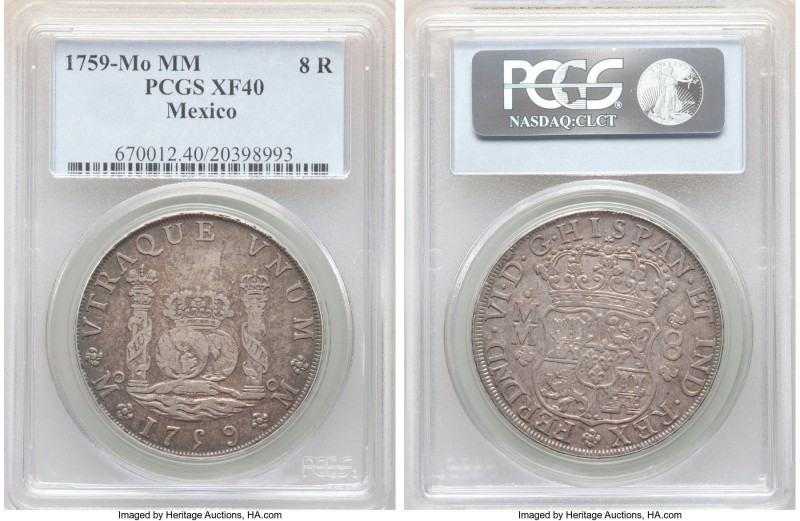 Ferdinand VI 8 Reales 1759 Mo-MM XF40 PCGS, Mexico City mint, KM104.2.

HID098...