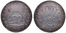1759. Fernando VI (1746-1759). México. 8 reales. MM. A&C 910. Ag. Muy bella. Preciosa pátina. EBC+ / SC-. Est.700.