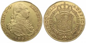 1792. Fernando VI (1746-1759). Madrid. 4 escudos. MF. A&C 910. Au. Bella. Brillo original. EBC+. Est.950.