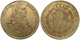 1809. Fernando VII (1808-1833). México. 8 escudos. HJ. A&C 685. Au. MBC+ / EBC-. Est.1350.