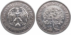 1931. Alemania. Weimar. 5 reichsmarks. G. KM 56. Ag. 25,00 g. EBC+. Est.360.