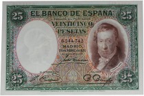 1931. II República (1931-1939). 25 pesetas. Todo su apresto original. SC. Est.85.