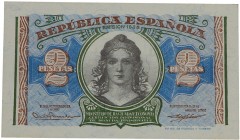 1938. II República (1931-1939). 2 pesetas. SC. Est.15.