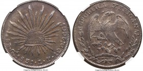 Republic 8 Reales 1831 Ga-LP XF45 NGC, Guadalajara mint, KM377.6, DP-Ga08. Medal alignment. A rare date in the series and an admirable representative ...
