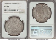 Republic 8 Reales 1849 Go-PF MS63 NGC, Guanajuato mint, KM377.8, DP-Go33. An attractive and choice piece, well struck, with a nice cartwheel luster, a...