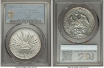 Republic Pair of Certified 8 Reales PCGS, 1) 8 Reales 1892 Go-Rs - AU Details (Cleaning), KM377.8, DP-Go75 2) 8 Reales 1893 Go-Rs - AU58, KM377.8, DP-...