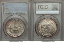 Republic 8 Reales 1846 Pi-AM AU55 PCGS, San Luis Potosi mint, KM377.12, DP-Pi23. Normal date variety. Incorrectly described by PCGS as DP-Pi24.

HID09...