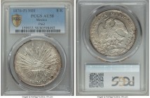 Republic 8 Reales 1876 Pi-MH AU58 PCGS, San Luis Potosi mint, KM377.12, DP-Pi62. A pleasing near-Mint example of the type. 

HID09801242017

© 2020 He...