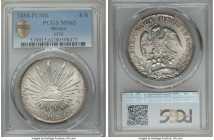 Republic 8 Reales 1888 Pi-MR MS62 PCGS, San Luis Potosi mint, KM377.12, DP-Pi79. 

HID09801242017

© 2020 Heritage Auctions | All Rights Reserve