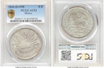 Republic 8 Reales 1843 Zs-OM AU53 PCGS, Zacatecas mint, KM377.13, DP-Zs23.

HID09801242017

© 2020 Heritage Auctions | All Rights Reserve
