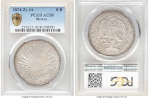 Republic 8 Reales 1874 Zs-JA AU58 PCGS, Zacatecas mint, KM377.13, DP-Zs58.

HID09801242017

© 2020 Heritage Auctions | All Rights Reserve