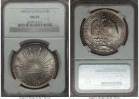 Republic 8 Reales 1890 Zs-FZ MS64 NGC, Zacatecas mint, KM377.13, DP-Zs76. Presently outranked by only two examples grading a point finer at NGC, this ...