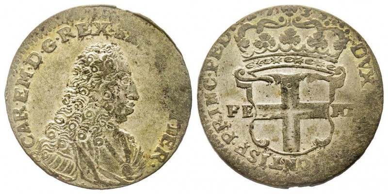 Carlo Emanuele III, Primo Periodo 1730-1755 
5 Soldi, I tipo, Torino, 1735, Mi 4...