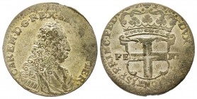 Carlo Emanuele III, Primo Periodo 1730-1755 
5 Soldi, I tipo, Torino, 1735, Mi 4.53 g.
Ref : MIR 934d, Sim. 21/4, Biaggi 799e
Conservation : presque T...
