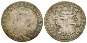 Carlo Emanuele III, Primo Periodo 1730-1755 
5 Soldi, I tipo, Torino, 1738, Mi 4.60 g.
Ref : MIR 934g, Sim. 21/7
Conservation : TB-TTB