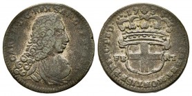 Carlo Emanuele III, Primo Periodo 1730-1755 
2.6 Soldi, I tipo, Torino, 1733, Mi 3.01 g.
Ref : MIR 937c, Biaggi 802b
Conservation : TB