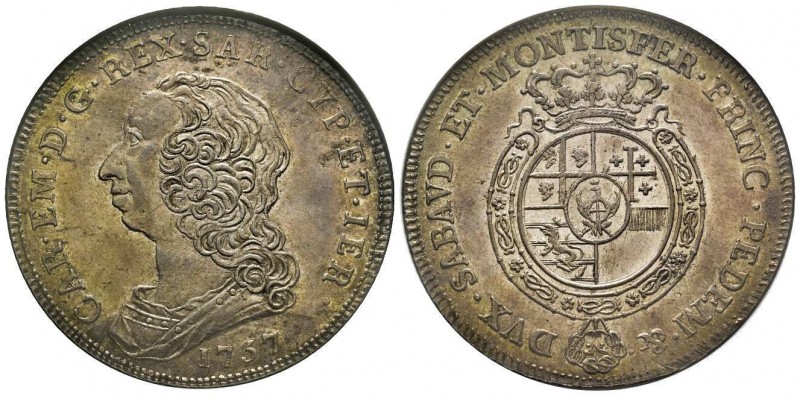 Carlo Emanuele III Secondo Periodo 1755-1773 
Scudo Nuovo da 6 lire, Torino, 175...