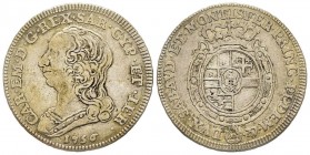 Carlo Emanuele III Secondo Periodo 1755-1773 
Quarto di Scudo Nuovo, Torino, 1756, AG 8.67 g.
Ref : MIR 948b , Biaggi 813b
Conservation : TTB
