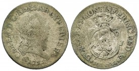 Carlo Emanuele III Secondo Periodo 1755-1773 
7.6 Soldi, Torino, 1755, Mi 4.45 g.
Ref : MIR 950a, Biaggi 815 
Conservation : TB