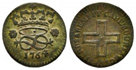 Carlo Emanuele III Secondo Periodo 1755-1773 
2 Denari, Torino, 1764, Cu 1.55 g.
Ref : MIR 953h, Biaggi 818b
Conservation : TB