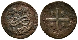 Carlo Emanuele III Secondo Periodo, Monetazione per la Sardegna 1755-1773 
Cagliarese Nuovo, Torino, 1764, Cu 1.89 g.
Ref : MIR 970b, Biaggi 834a
Cons...