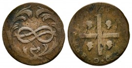 Carlo Emanuele III Secondo Periodo, Monetazione per la Sardegna 1755-1773 
Cagliarese Nuovo, Torino, 1766, Cu 2.10 g.
Ref : MIR 970d, Biaggi 834a
Cons...