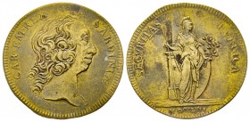 Carlo Emanuele III Secondo Periodo, Monetazione per la Sardegna 1755-1773 
Gettone, 1757, Mi 5.85 g.
Avers : CAR EM REX SARDINIAE
Revers : SECVRITAS P...
