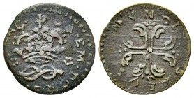 Carlo Emanuele III Secondo Periodo, Monetazione di Piacenza 
Sesino, Piacenza, ND, Cu 1.08 g.
Ref : MIR 975 (R), Sim.61, Biaggi 837b
Conservation : TT...