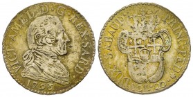 Vittorio Amedeo III 1773-1796 
20 Soldi, Torino, 1796, Mi 5.10 g.
Ref : MIR 990c, Biaggi 851c
Conservation : TB