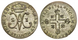 Vittorio Amedeo III 1773-1796 
Soldo, Torino, 1785, Mi 1.8 g.
Ref : MIR 996j, Biaggi 857d
Conservation : Superbe