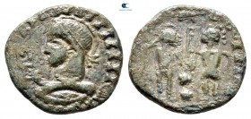 Celtic. Uncertain mint. Imitation of Constantine circa AD 318. Follis Æ