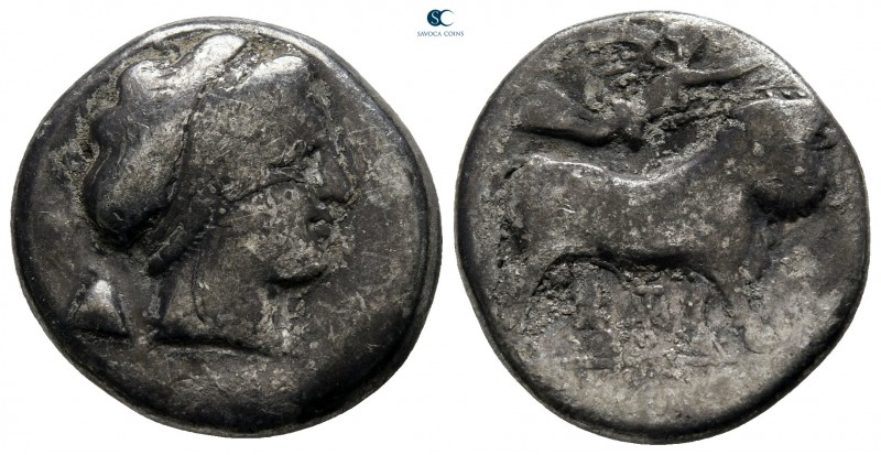 Campania. Neapolis circa 350-325 BC. 
Didrachm AR

20 mm., 6,89 g.



nea...