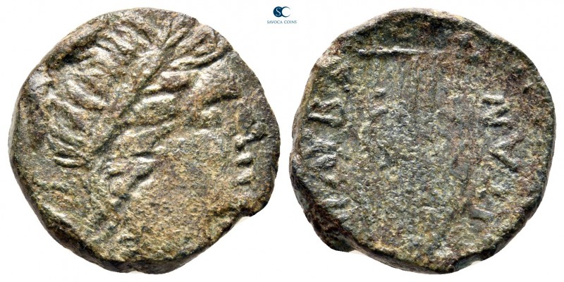 Sicily. Lilybaeum circa 208-180 BC. 
Bronze Æ

20 mm., 6,53 g.



nearly ...