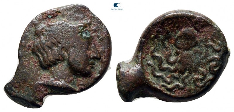 Sicily. Syracuse. Second Democracy circa 466-405 BC. 
Bronze Æ

15 mm., 2,07 ...