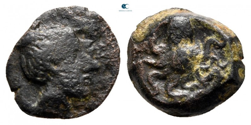 Sicily. Syracuse circa 435-415 BC. 
Onkia Æ

13 mm., 1,53 g.



very fine...