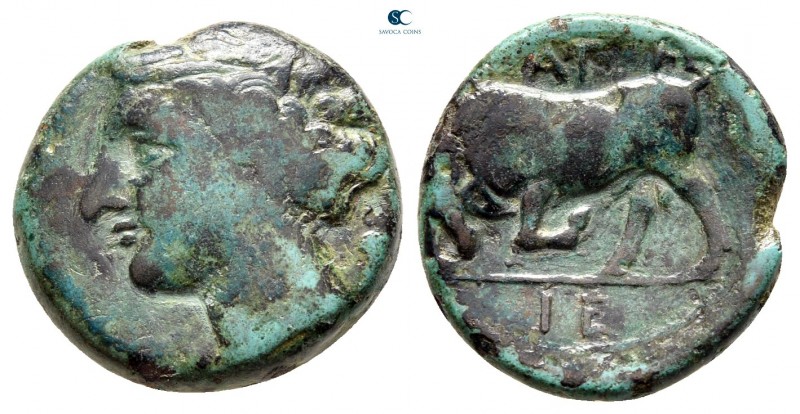 Sicily. Syracuse. Hieron II 275-215 BC. 
Bronze Æ

18 mm., 5,75 g.



ver...