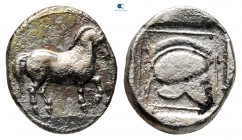 Kings of Macedon. Aigai. Perdikkas II circa 451-413 BC. Tetrobol AR