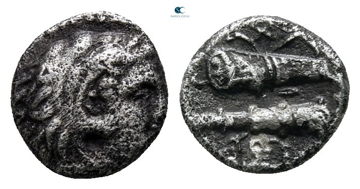 Kings of Macedon. Babylon. Alexander III "the Great" 336-323 BC. 
Obol AR

7 ...