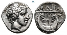 Macedon. Chalkidian League. Olynthos circa 432-348 BC. Tetrobol AR