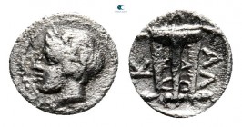 Macedon. Chalkidian League. Olynthos circa 398-352 BC. Hemiobol AR